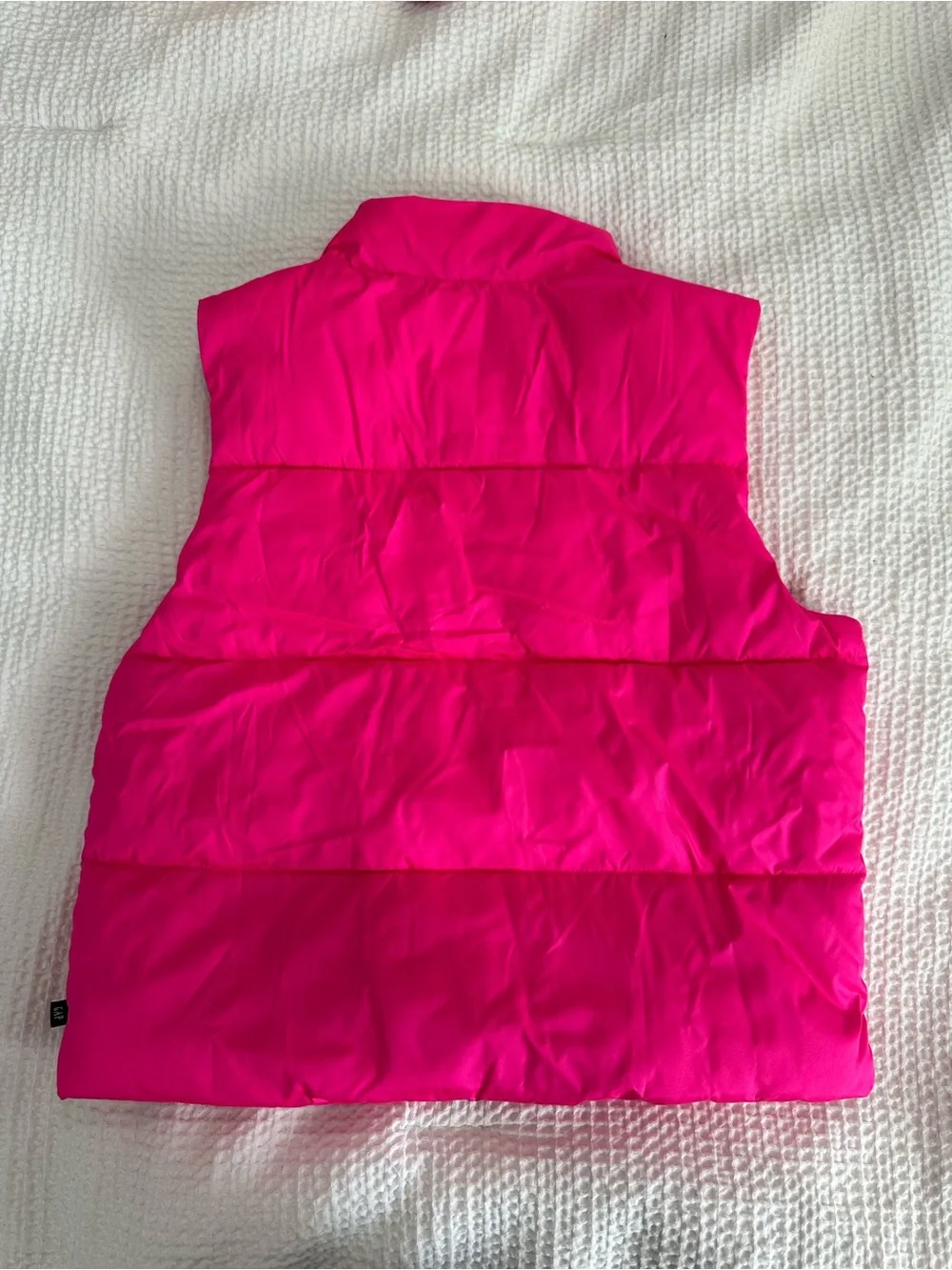 GAPKids Girls Bright Hot Pink Puffer Vest for Kids
